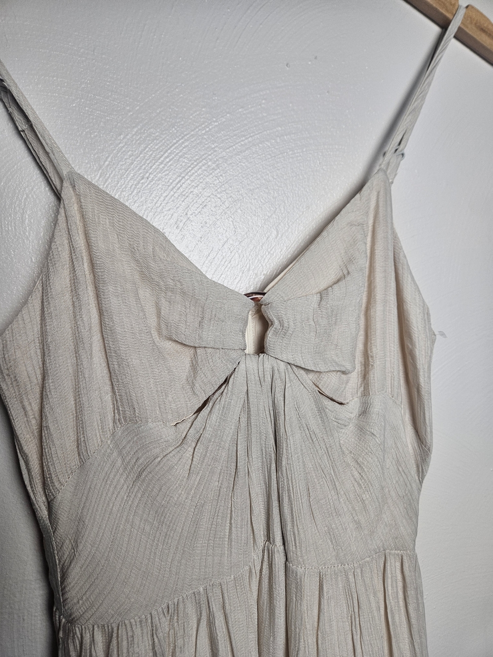 Petal & Pup Cream Maxi Dress with Tie Front - Picture 5 of 9